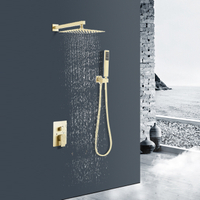 JDOOR Hotel Gold Showers Set System-Badezimmer-Duschmischer-Set